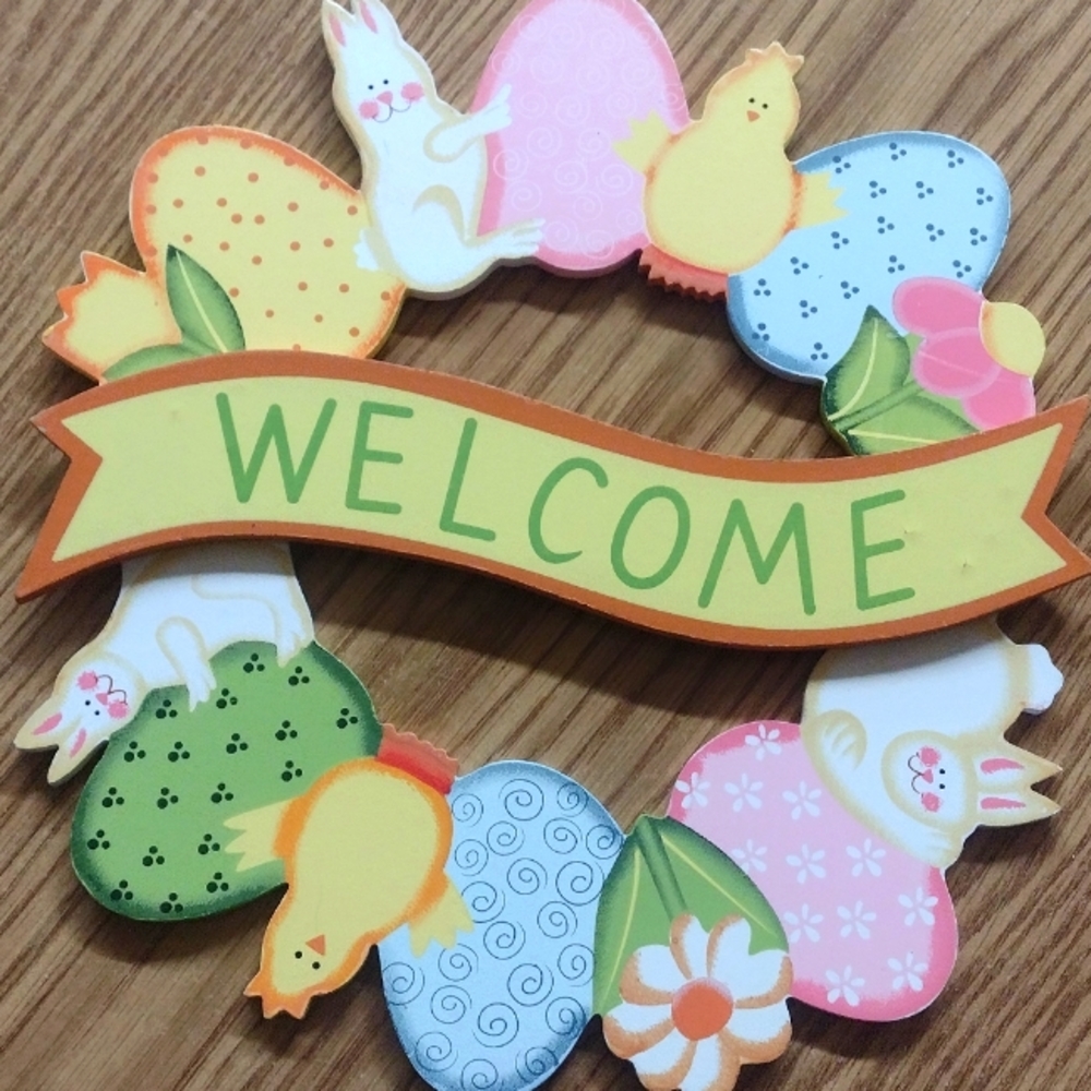 Welcome easter sign